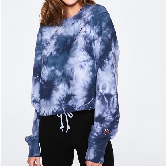 ✨ SOLD ✨ PINK Victoria’s Secret | College Cropped Crew - Picture 1 of 2